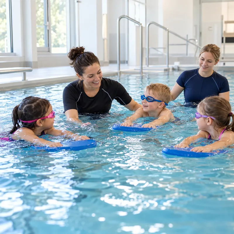 Schwimmkurs für Kinder im Bewegungsbad einer Mutter-Kind-Klinik