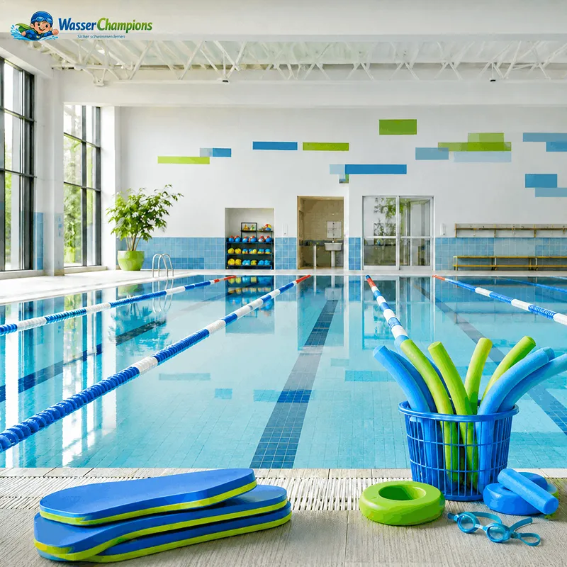 Kinder üben im Schwimmkurs – Bremen-Nord