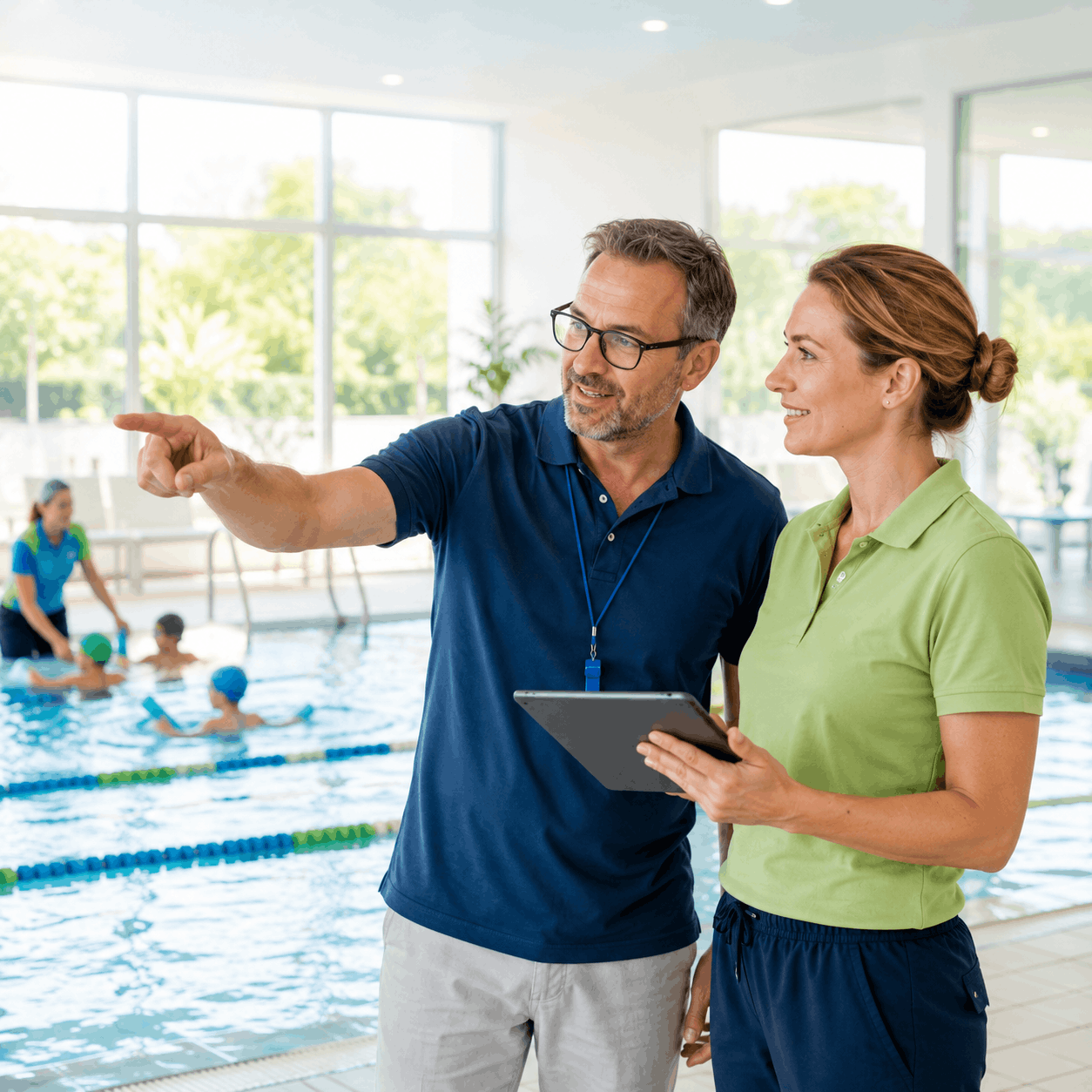 Wasserfläche für Schwimmkurse anbieten